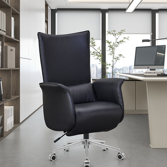 Gunee Office Recliner Chair Charcoal Black