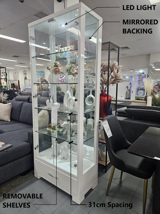 White Wilson Display Cabinet