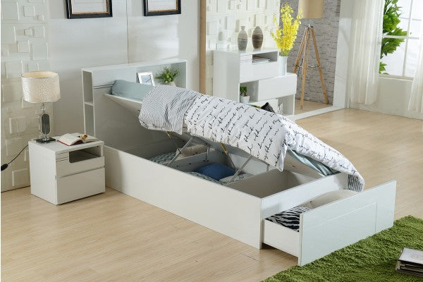 Edge Single Bed with Gas Lift Storage