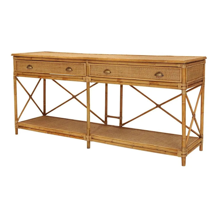 Cayman 1.9m Rattan Hamptons Console