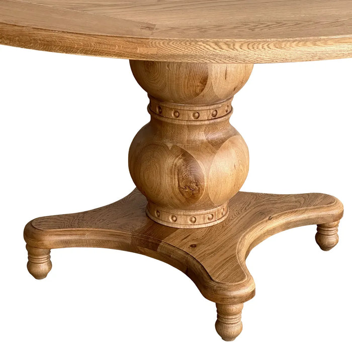 Victoria Oakwood Timber Round Dining Table 150cm