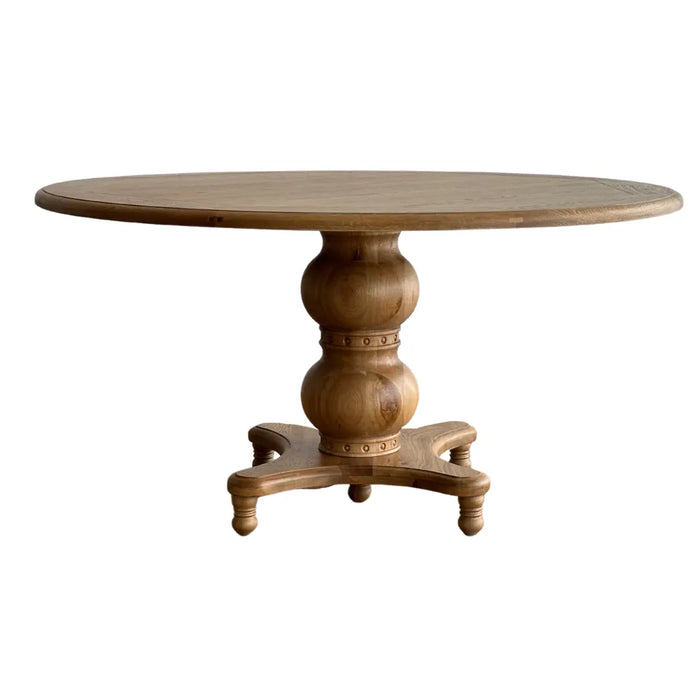 Victoria Oakwood Timber Round Dining Table 150cm