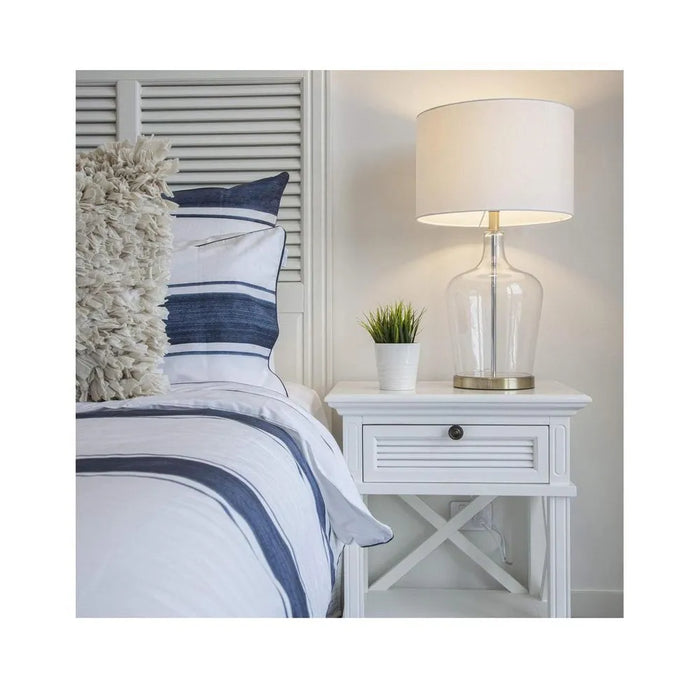 West Beach Hamptons Bedhead With Shutters - King