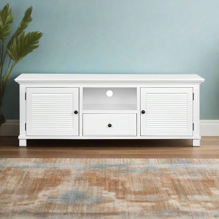 West Beach 1.7m Hamptons Entertainment Unit - White