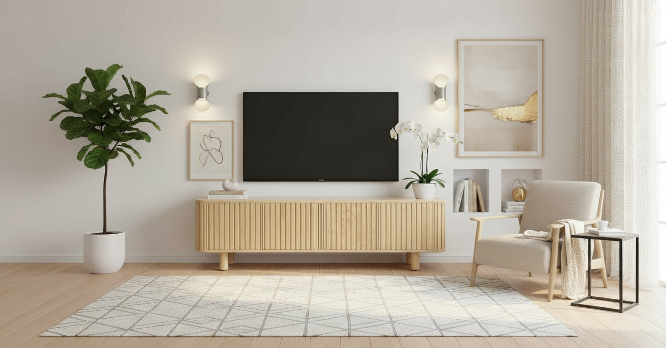 Vince 1.8m Entertainment Unit - Natural