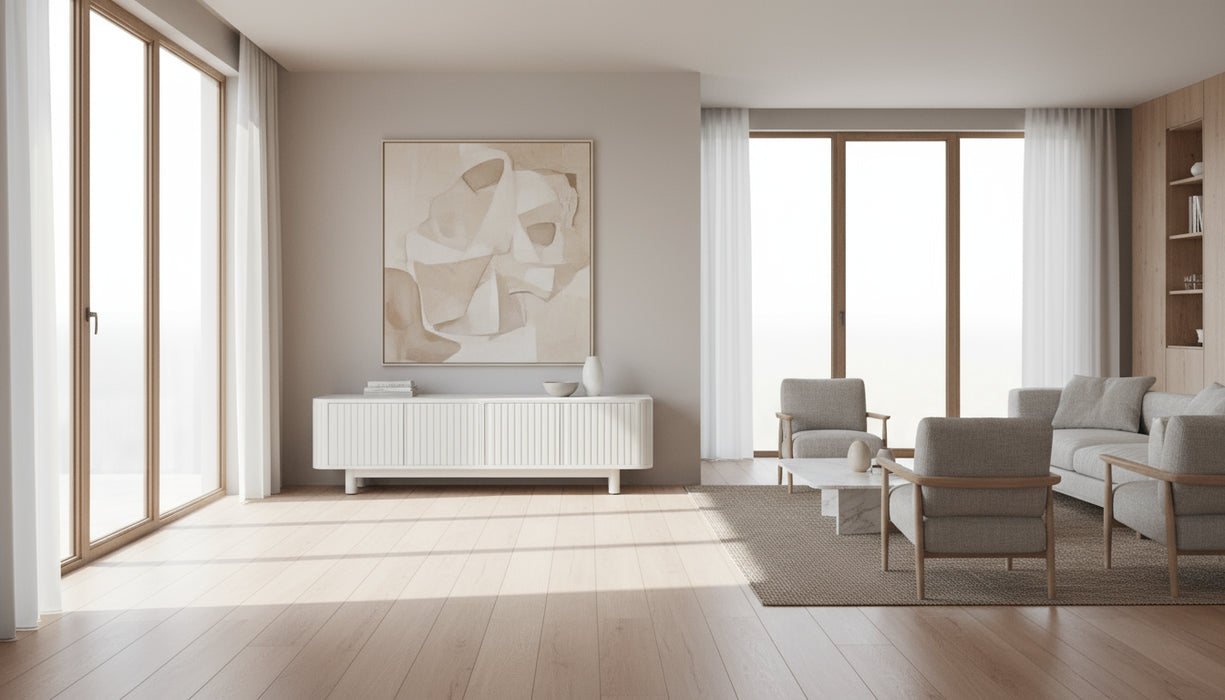 Vince 1.8m Entertainment Unit - Off White