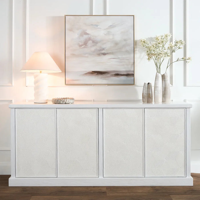 Ville 1.92m Timber Sideboard Buffet - White