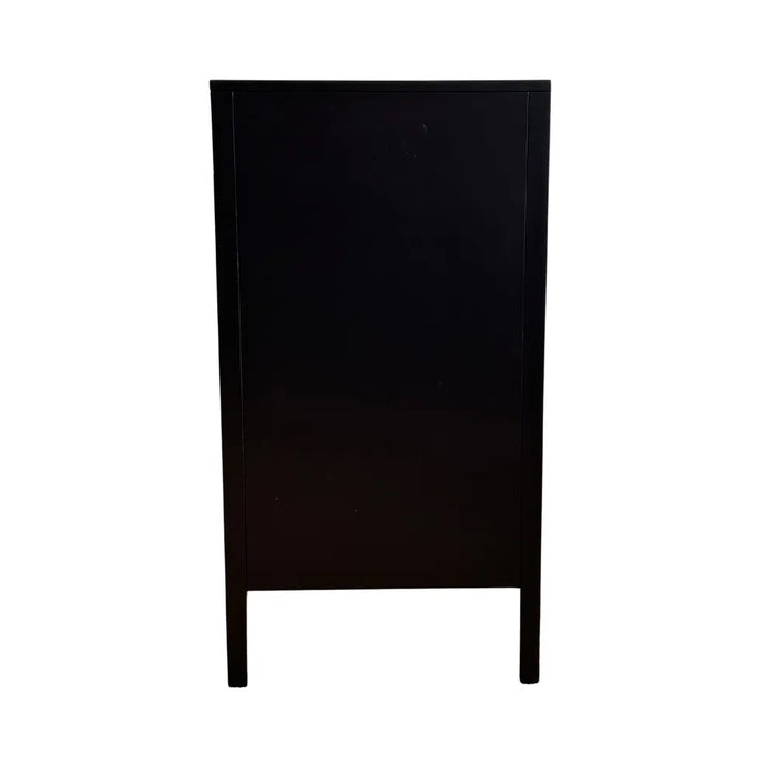 Santorini 1.4m Hamptons 6 Drawer Cabinet - Black