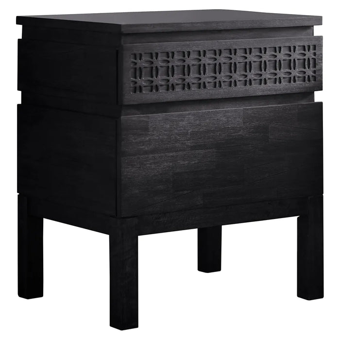 Boho 2 Drawer Bedside