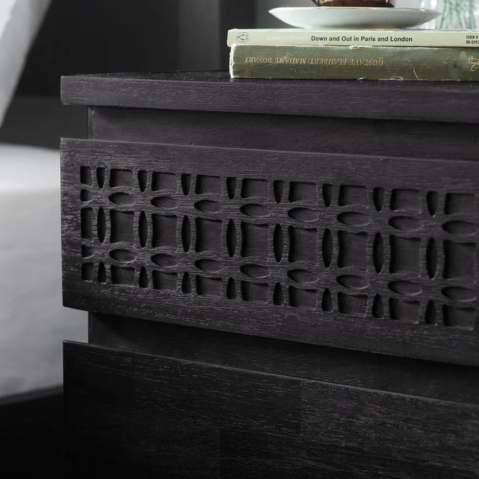 Boho 2 Drawer Bedside