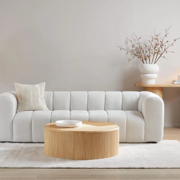 Clarence 2.52m 4 Seater Lounge - White