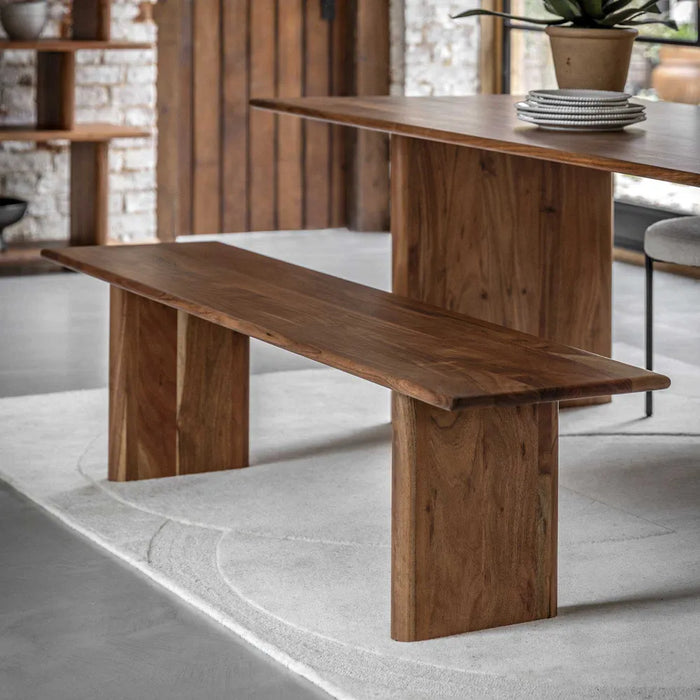 Borden 1.8m Solid Timber Dining Bench