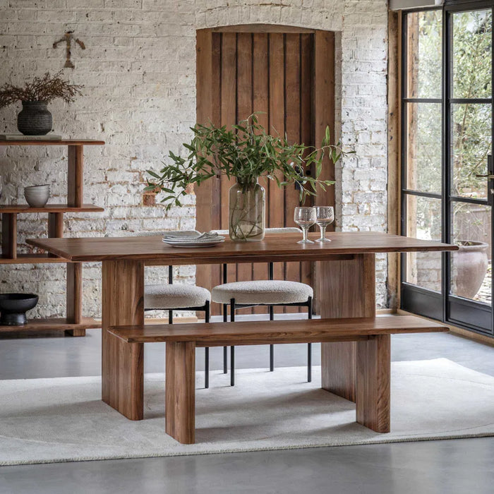 Borden 2.2m Solid Timber Dining Table