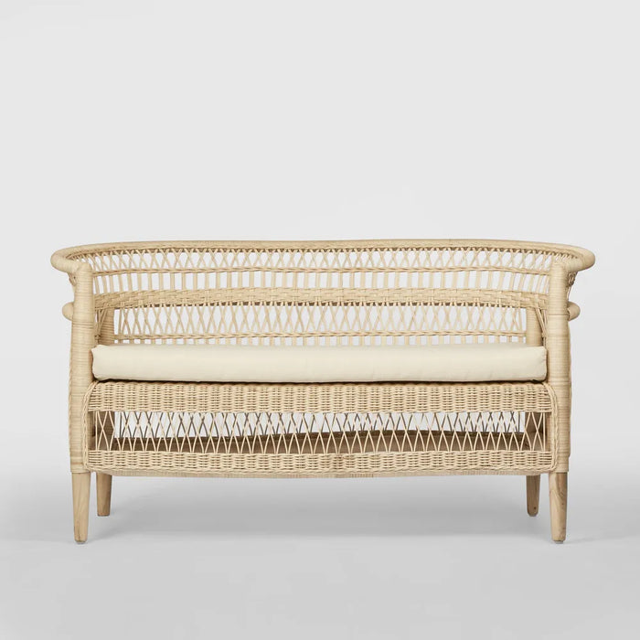 Carmel Loveseat Natural White cushion