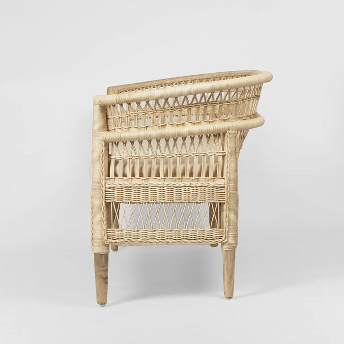 Carmel Loveseat Natural White cushion