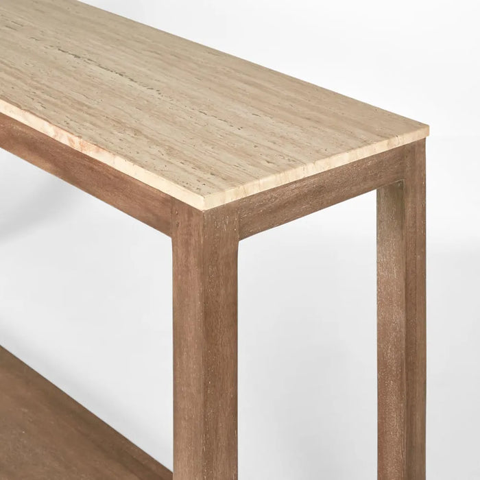 Denver 1.5m Travertine Console Table