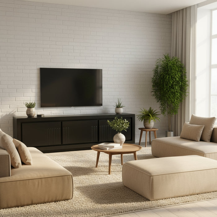 Rock 2.1m Entertainment Unit - Natural