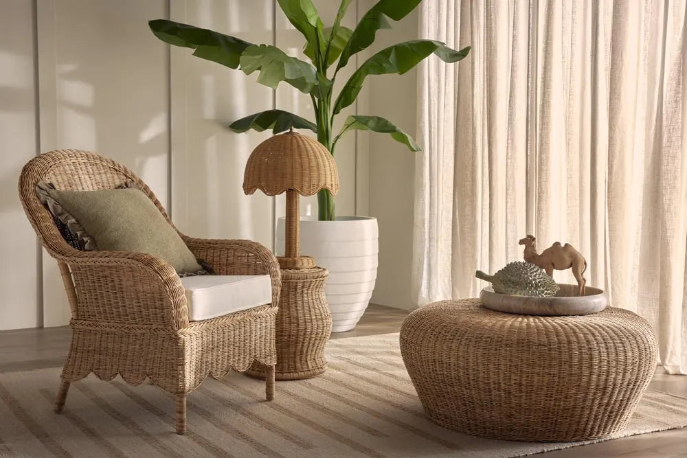 Long Island 90cm Round Rattan Coffee Table