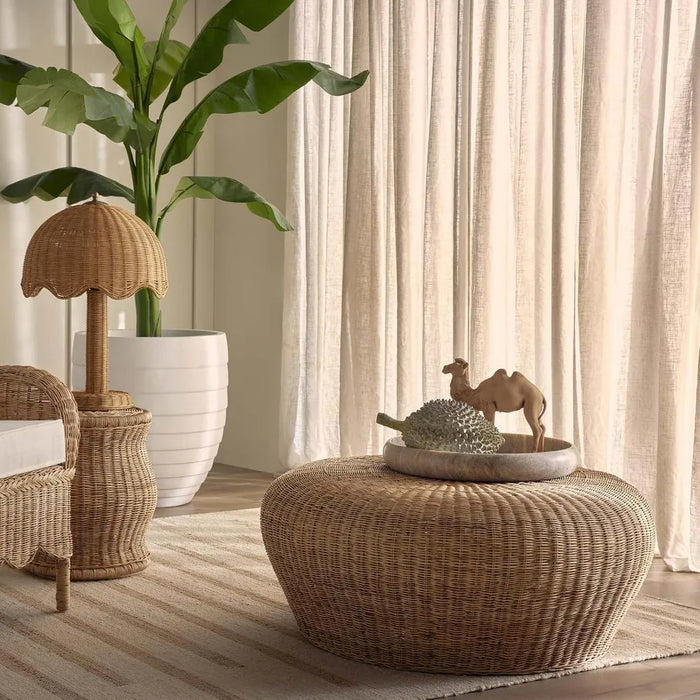 Long Island 90cm Round Rattan Coffee Table