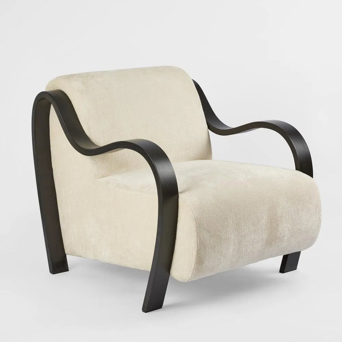 Apollo Armchair - Black and Ivory