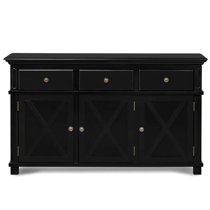 Black Sorrento 3 Door Hamptons Buffet