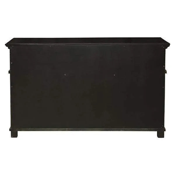 Black 1.45m Sorrento 3 Door Hamptons Buffet