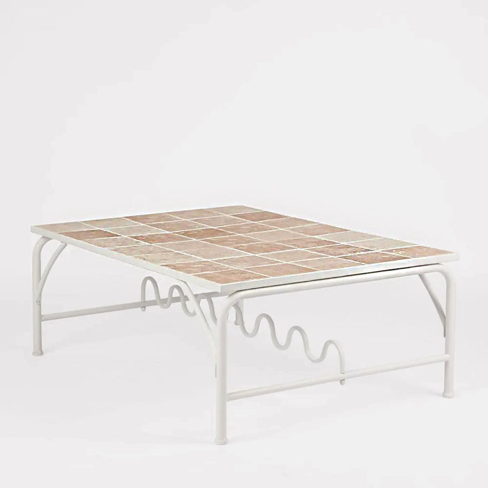 Wira 106cm Coffee Table Outdoor with Tiled Top