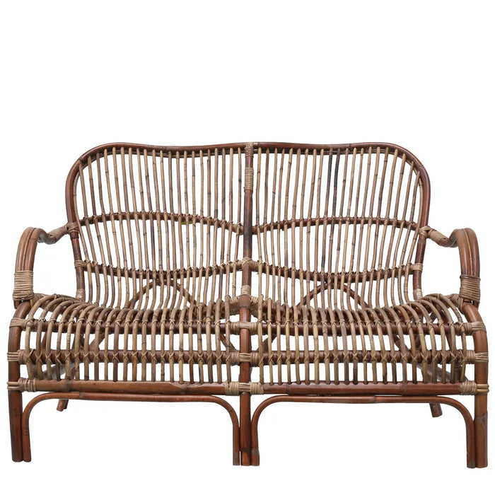 2 Seater Seville Rattan - Antique