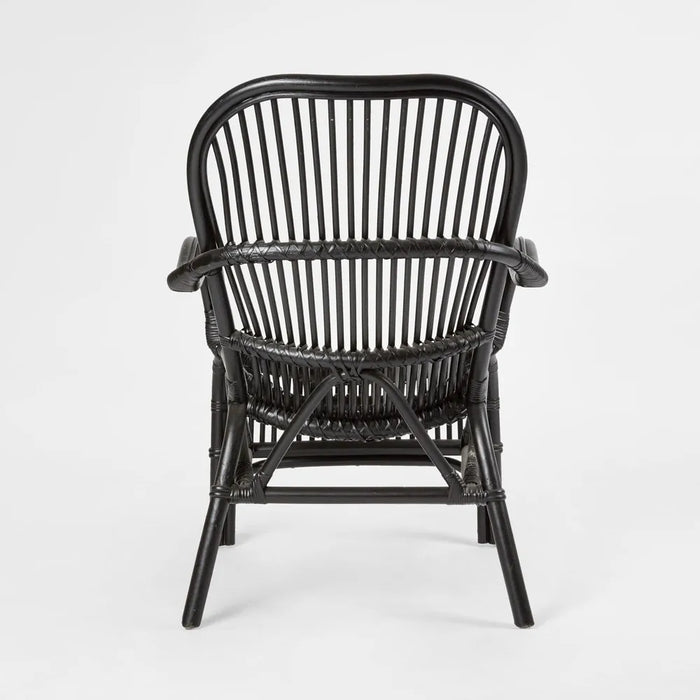 Seville Black Rattan Armchair