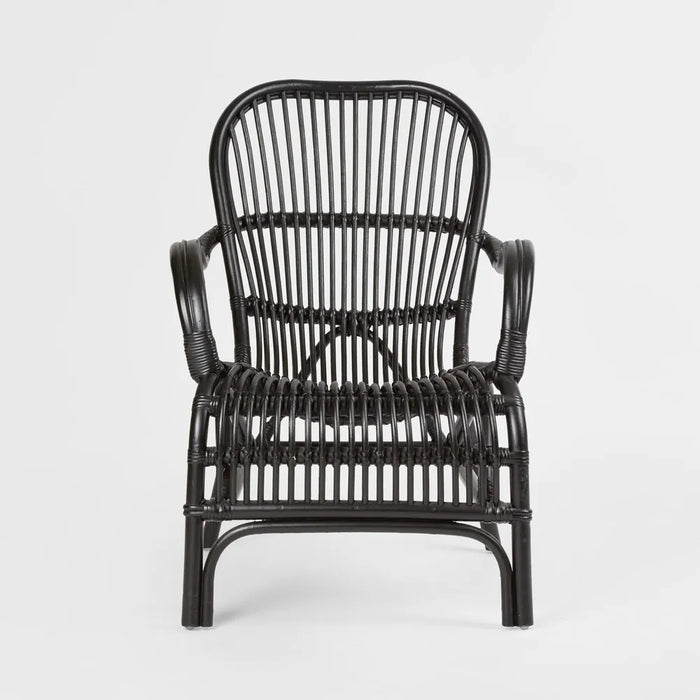 Seville Black Rattan Armchair