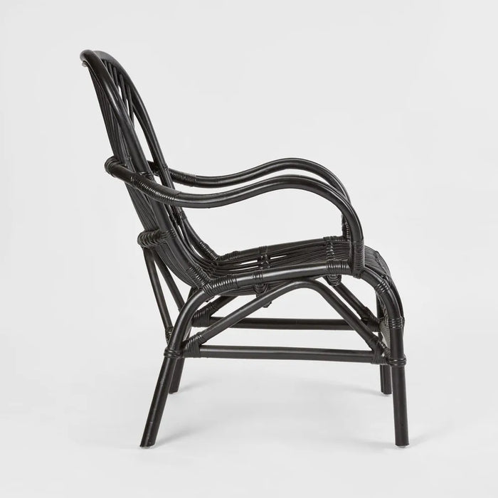 Seville Black Rattan Armchair