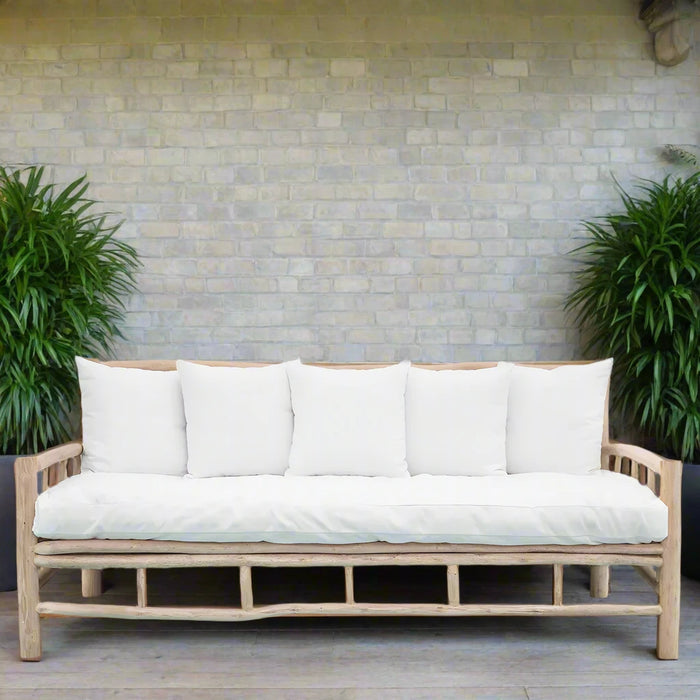 Berlin 3 Seater Wooden Sofa With Cushions