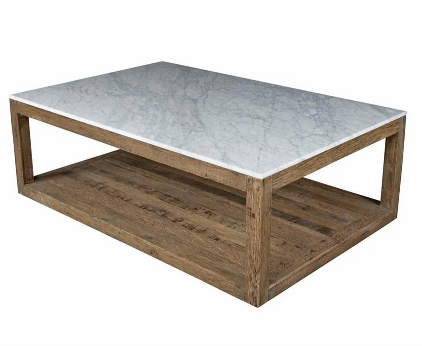 Denver 1.2m Marble Coffee Table - Natural