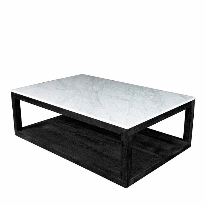 Denver 1.2m Marble Coffee Table - Black