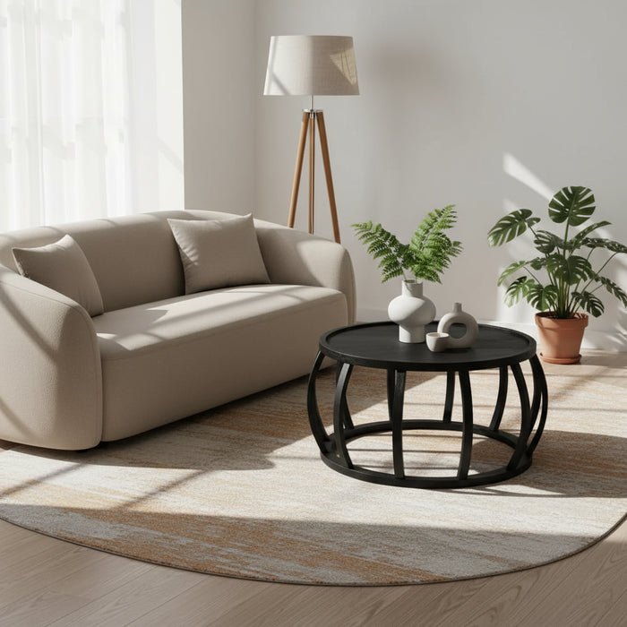 Manningham 80cm Coffee Table Black