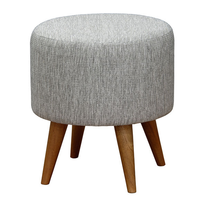Round Upholstered Ottoman Stool