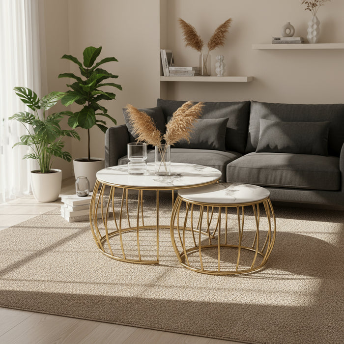 Glen Round Coffee Table Set of 2