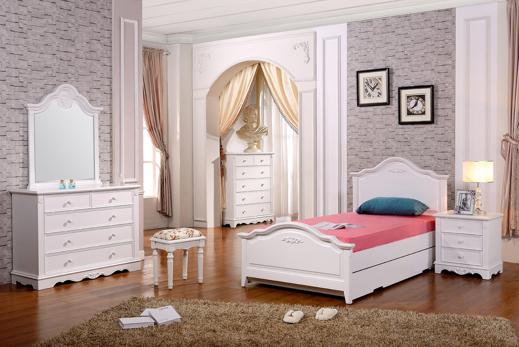 Isabella King Single Bed with Trundle
