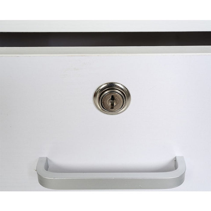 Vina 3 Drawer Study Desk, White