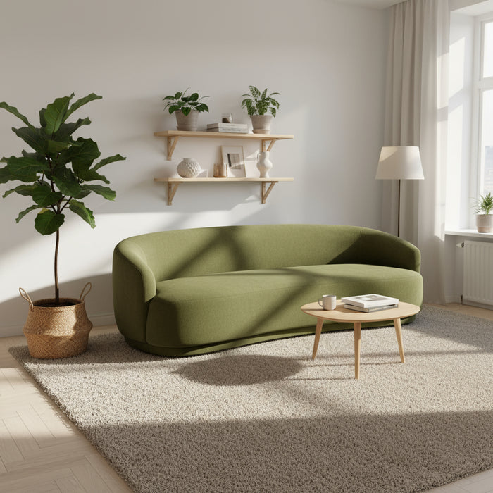 Nova 3 Seater lounge-Olive Green