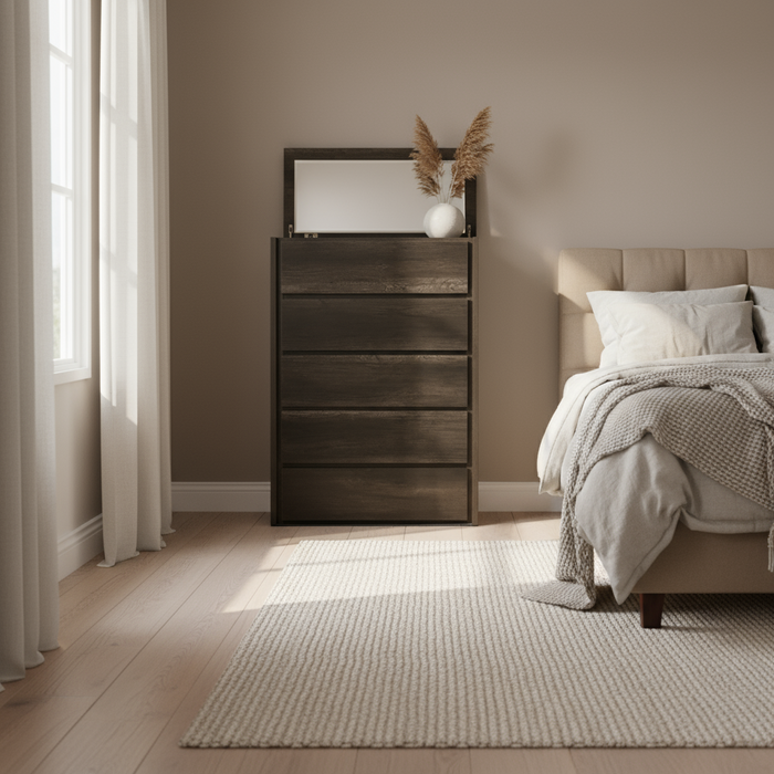 Liberty King Single Gas Lift Bed Charcoal