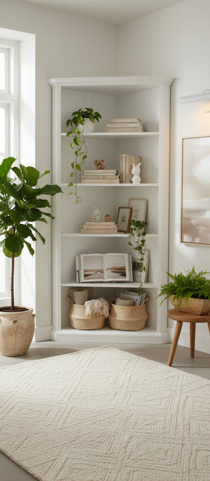 KEN Corner Timber Bookcase