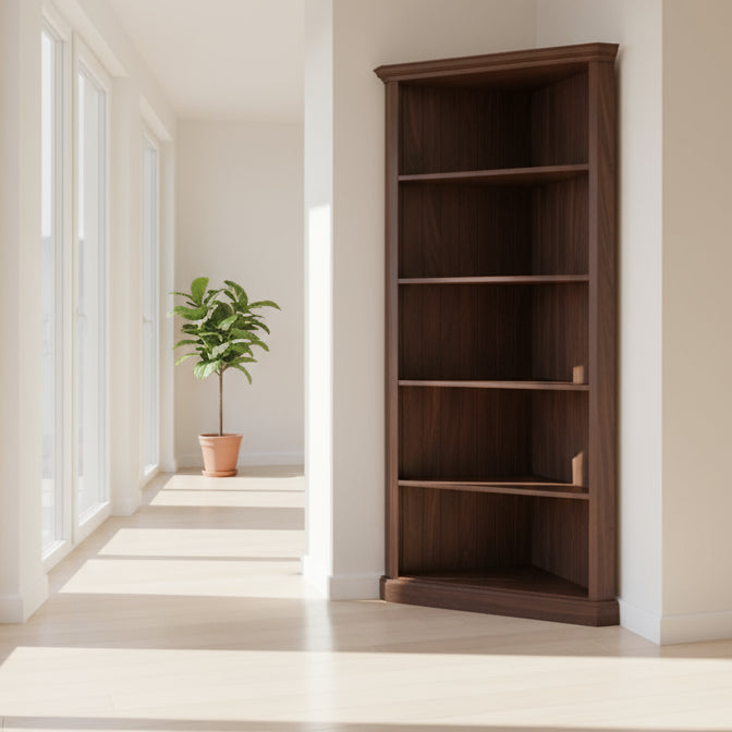 KEN Corner Timber Bookcase