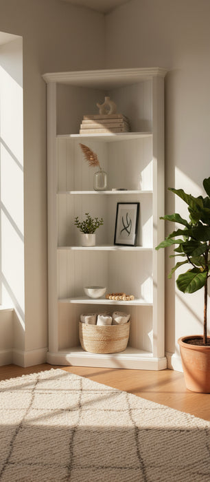 KEN Corner Timber Bookcase