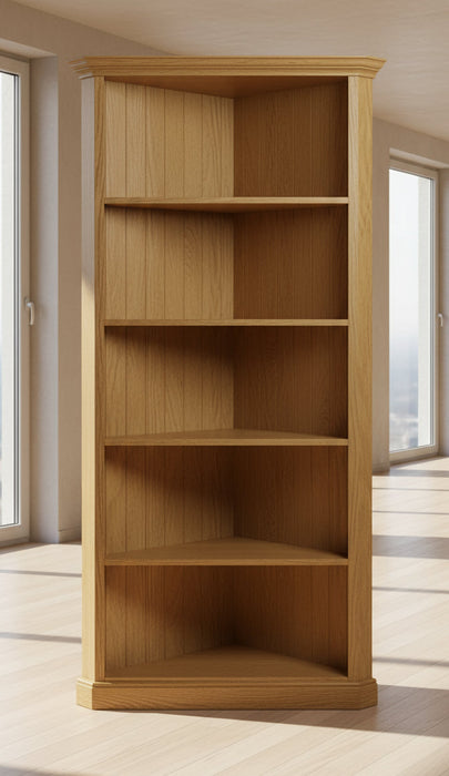 KEN Corner Timber Bookcase