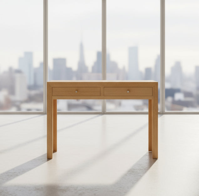 Morgan Tasmanian Oak 2 Drawer Console Table