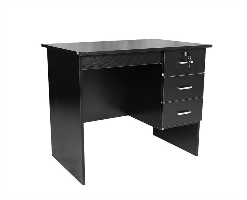 Vina 3 Drawer Study Desk, White