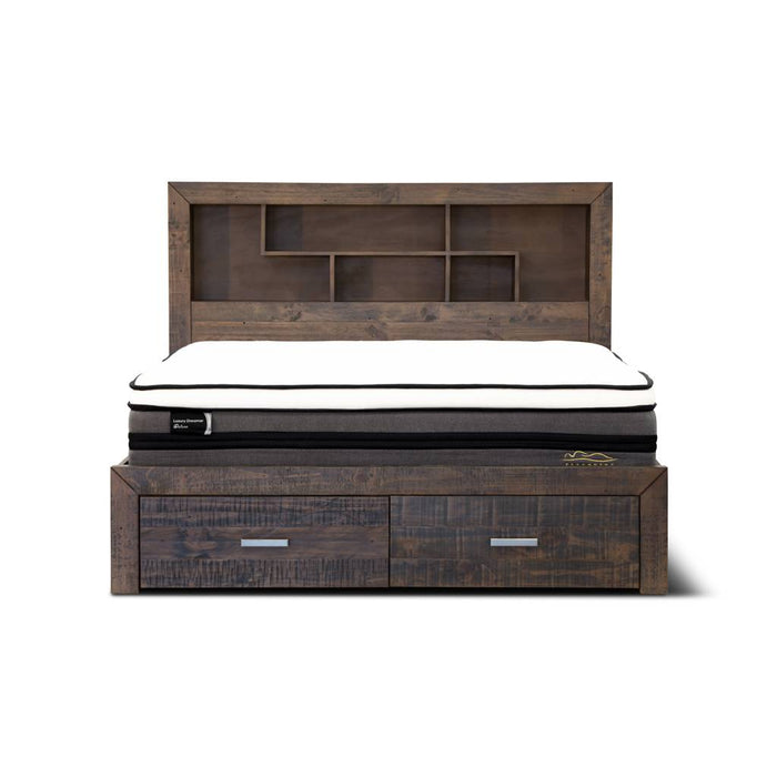 Sedona King Timber Bed with Storage