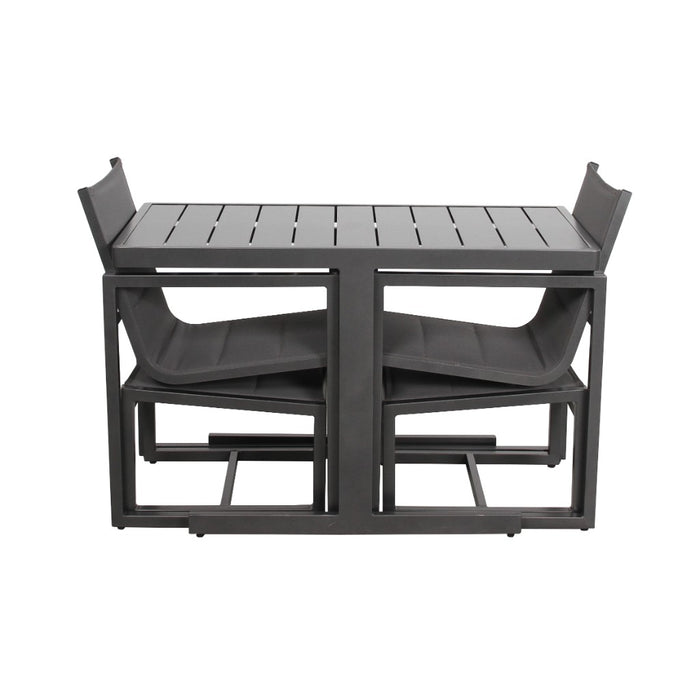 2 Seater Pluto Outdoor Set with Foot Stools