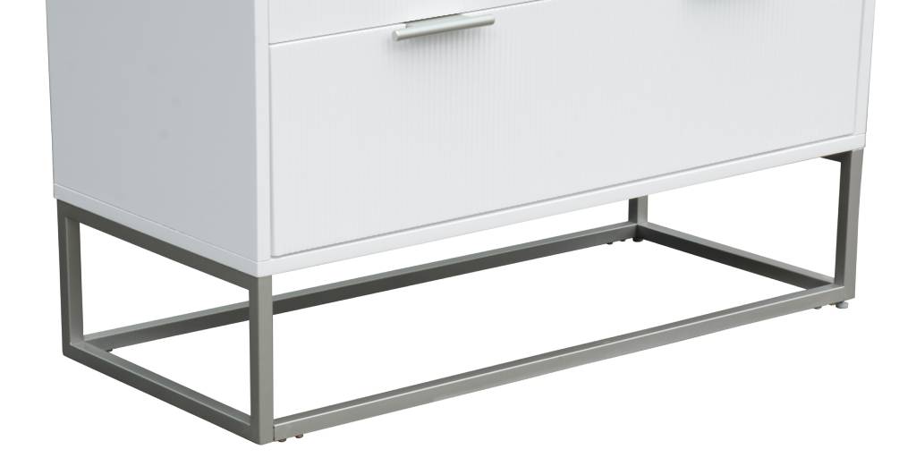 4 Drawer Arlington White Tallboy